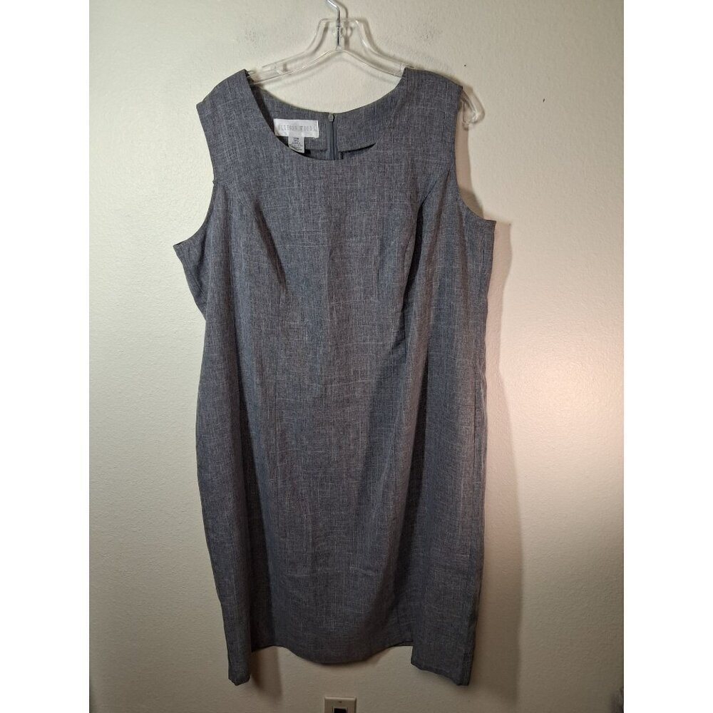 Allison Woods Dress Business Casual Office Preppy Gray Size 20W